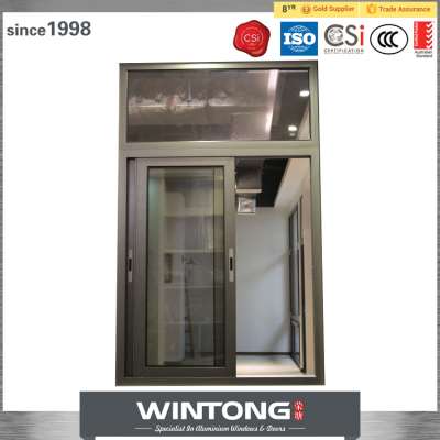 Horizontal Aluminum Double Glass Sliding Window with Mosquito Net