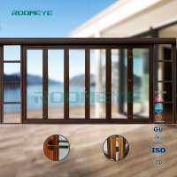 Balcony exterior bifold door plastic door pvc folding doors