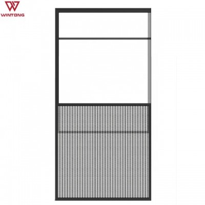 Wintong Aluminium Vertical Sliding Window with 304 SS Strength Fly Screen